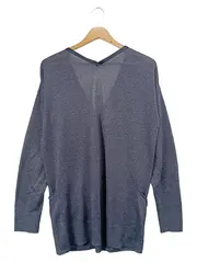 Vorschaubild 2 von Damen Strickjacke Gr. 38/M Blau Elegant Viskose