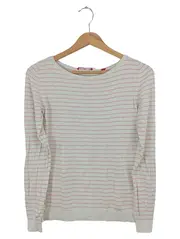 Vorschaubild 1 von Pullover Damen Gr. 34/XS Weiß Gestreift Langarm Casual Basic