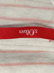 Vorschaubild 3 von Pullover Damen Gr. 34/XS Weiß Gestreift Langarm Casual Basic