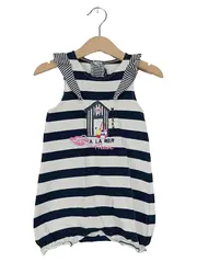Vorschaubild 1 von WEEKEND A LA MER Sommerkleid Kinder Gr. 86 Blau Gestreift Maritim Rüschen