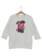 Vorschaubild 1 von Kinder Sweatshirt Gr. 104 Weiß Casual Blumenprint