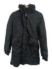 Vorschaubild 1 von Damen Wintermantel Gr. 38/M Schwarz Casual Klassisch Streetwear