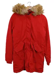 Vorschaubild 1 von Damen Felljacke Parka Rot Gr. 34/XS Streetwear Winter