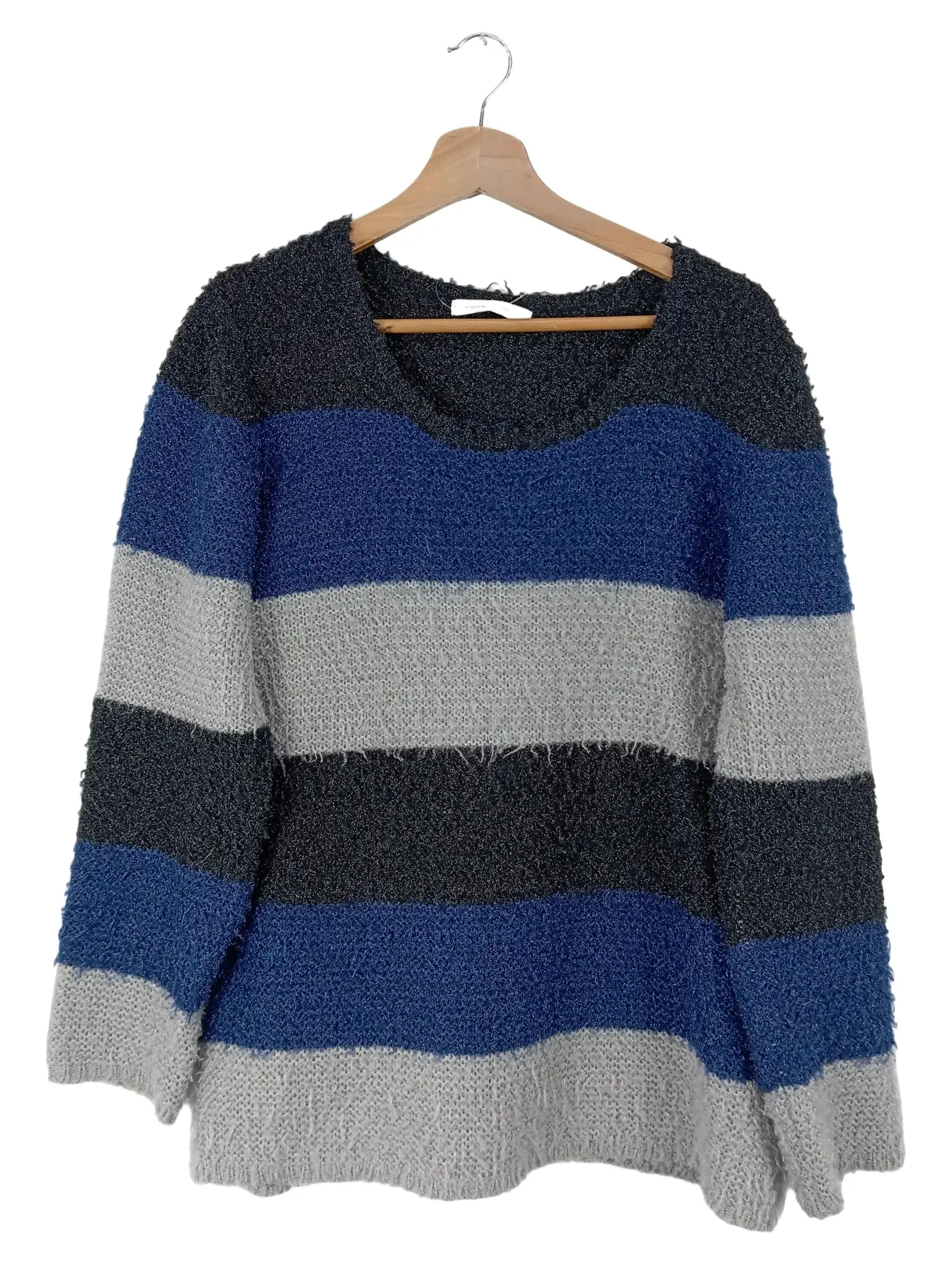 ARMAND THIERY Damen Pullover Mehrfarbig Gestreift Casual Einheitsgröße