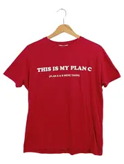 Vorschaubild 1 von Herren T-Shirt Rot Gr. 46/S mit Schriftzug Casual