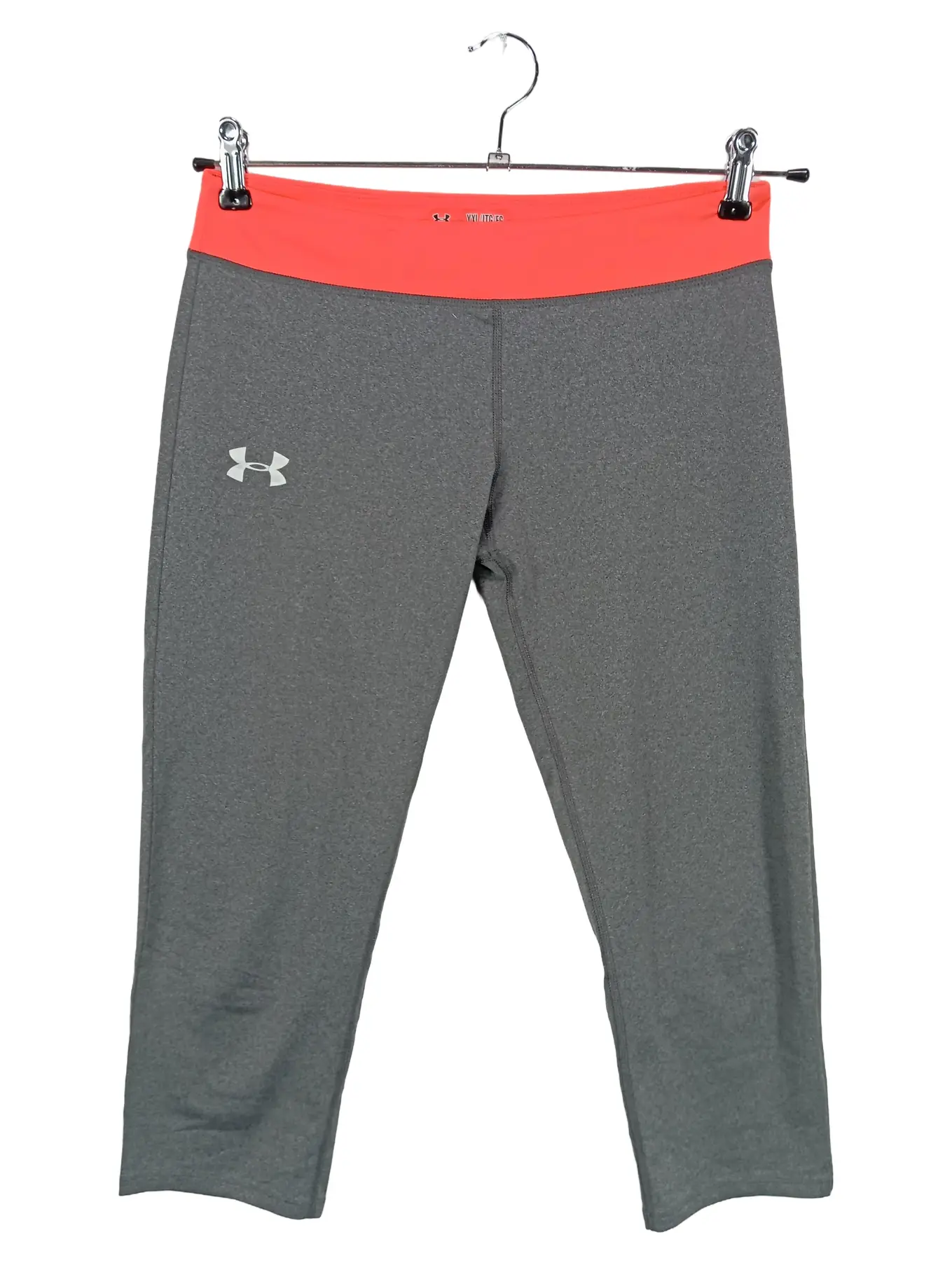 UNDER ARMOUR Leggings Kinder YXL 164 Grau Sportlich HeatGear Capri