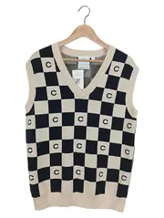 Vorschaubild 1 von Damen Pullunder 34;XS Mehrfarbig Kariert Baumwolle Modern