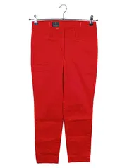 Vorschaubild 1 von Damen Stoffhose Gr. 34 XS Rot Klassisch Business Elegant