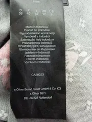 Vorschaubild 4 von Damen Bluse Schwarz Florales Muster Gr. 38/M Casual Feminin Viskose