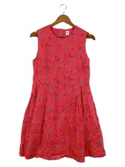 Vorschaubild 1 von Damen Freizeitkleid Gr. 40/M Rot Floral Bohemian Sommerkleid