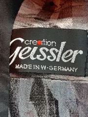 Vorschaubild 3 von GEISSLER Damen Blazer 42/L Mehrfarbig Vintage Retro Grafisch Viskose Jacke