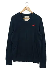 Vorschaubild 1 von Pullover Herren Gr. 46/S Blau Casual V-Neck Baumwolle Viskose