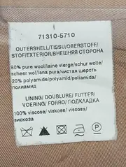 Vorschaubild 4 von Damen Wollmantel Gr. 38/M Beige Klassisch Elegant Kapuze