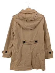 Vorschaubild 2 von Damen Wollmantel Gr. 38/M Beige Klassisch Elegant Kapuze