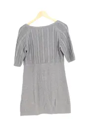 Vorschaubild 2 von Damen Freizeitkleid Minikleid Zopfstrick Grau Gr. 36/S