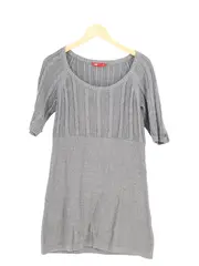 Vorschaubild 1 von Damen Freizeitkleid Minikleid Zopfstrick Grau Gr. 36/S