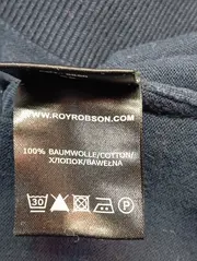 Vorschaubild 4 von Herren Pullover Gr. 56/XXL Blau V-Ausschnitt Klassisch Casual