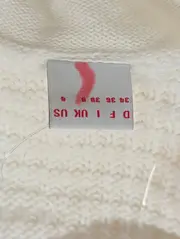 Vorschaubild 4 von Damen Pullover Gr. 34/XS Weiß Casual Strick Wasserfallkragen