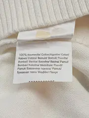 Vorschaubild 5 von Damen Pullover Gr. 34/XS Weiß Casual Strick Wasserfallkragen