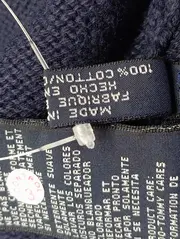 Vorschaubild 4 von Pullover Herren Blau Uni Klassisch Baumwolle Langarm