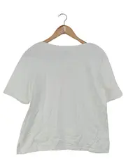 Vorschaubild 2 von Damen T-Shirt Gr. 38/M Weiß Basic Casual Kurzarm
