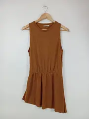 Vorschaubild 2 von Damen Freizeitkleid Gr. 36/S Braun Casual ärmellos Minikleid