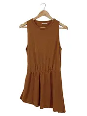Vorschaubild 1 von Damen Freizeitkleid Gr. 36/S Braun Casual ärmellos Minikleid