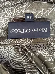 Vorschaubild 3 von MARC O POLO Damen Freizeitkleid Gr. 38/M Oliv Floral Baumwolle Midi