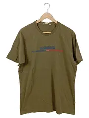 Vorschaubild 1 von Herren T-Shirt Grün Gr. 52/L Casual Sportlich Logo-Print