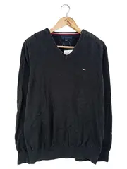 Vorschaubild 1 von Herren Pullover V-Ausschnitt Gr. 50/M Schwarz Casual