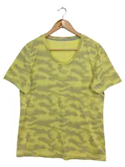 Vorschaubild 1 von Damen Sport Shirt Gelb Gr. 40/M Polyester Sportlich Modern