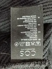 Vorschaubild 4 von Herren Sweatjacke Schwarz Grau M/50 Casual Modern Baumwolle