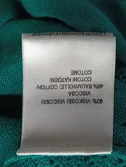 Vorschaubild 4 von Damen T-Shirt Gr. 44/46 Grün Lochmuster Casual Klassisch