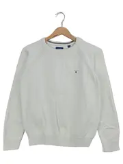 Vorschaubild 1 von Pullover Kinder Gr. 158/164 Weiß Basic Baumwolle Langarm