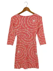 Vorschaubild 2 von Damen Freizeitkleid Gr. 34/XS Rot Floral Viskose Sommer
