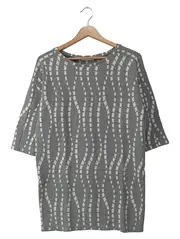 Vorschaubild 1 von Damen Freizeitkleid Gr. 36/S Grau Streetwear grafisches Muster