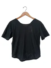 Vorschaubild 2 von Damen Sport Shirt Schwarz Lochmuster Gr. 34/XS