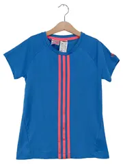 Vorschaubild 1 von Kinder T-Shirt Blau Sportlich Gr. 140 mit Streifen