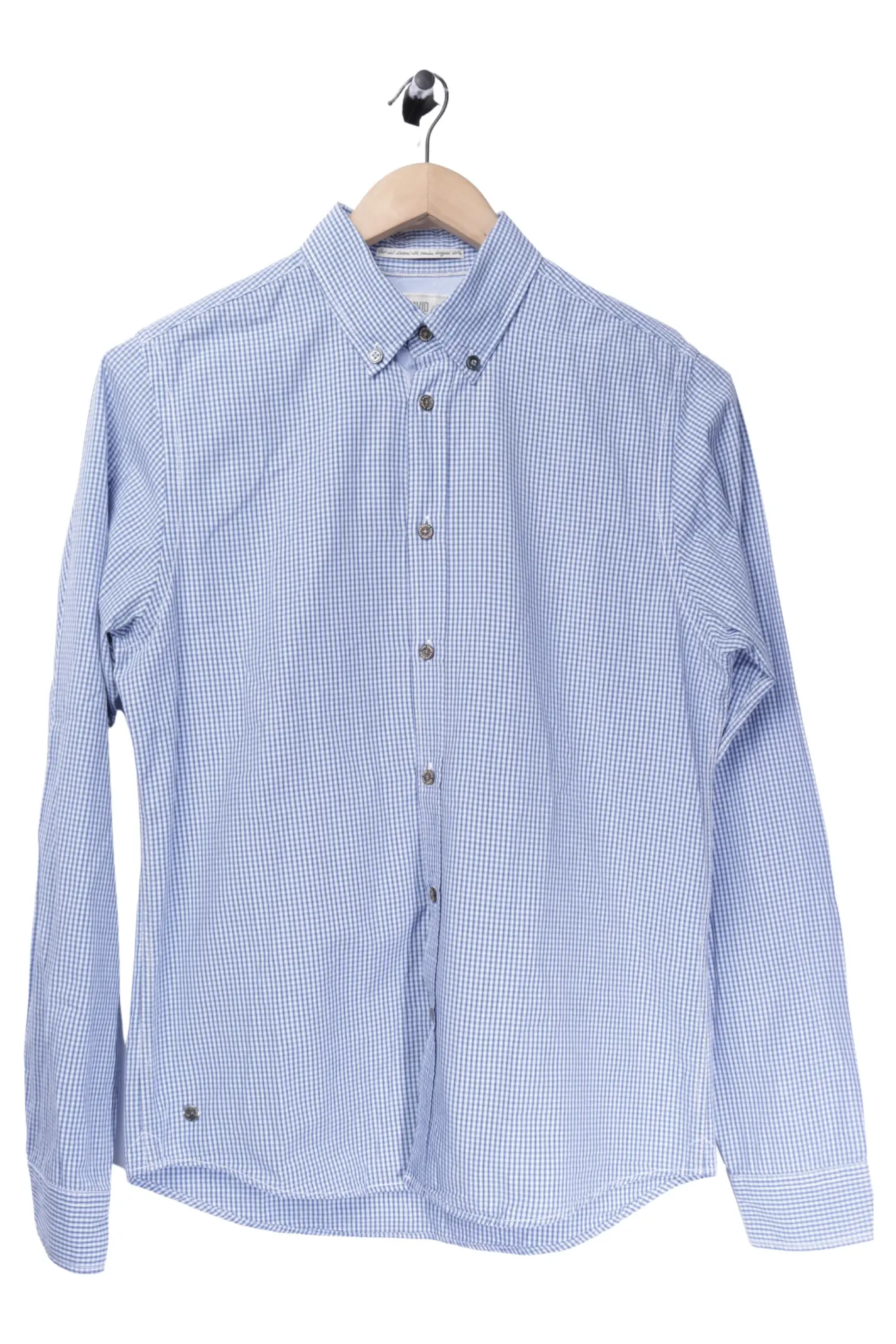 CAMP DAVID Freizeithemd Blau Gestreift Herren Gr. M Baumwolle