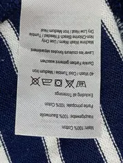 Vorschaubild 6 von Damen Freizeitkleid Blau Gestreift Maritim Baumwolle Gr. 38/S