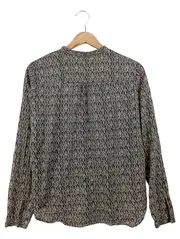 Vorschaubild 2 von Damen Bluse 34/XS Mehrfarbig Grafisch Langarm Baumwolle Casual