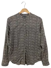 Vorschaubild 1 von Damen Bluse 34/XS Mehrfarbig Grafisch Langarm Baumwolle Casual