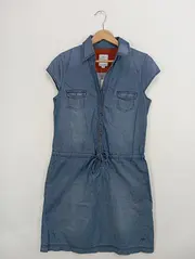 Vorschaubild 2 von Damen Blusenkleid Gr. 36/S Jeanskleid Baumwolle Blau Casual