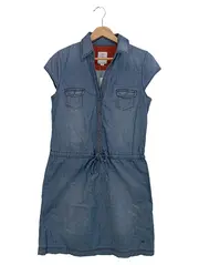 Vorschaubild 1 von Damen Blusenkleid Gr. 36/S Jeanskleid Baumwolle Blau Casual