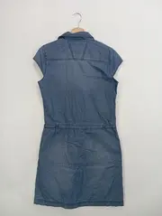 Vorschaubild 3 von Damen Blusenkleid Gr. 36/S Jeanskleid Baumwolle Blau Casual