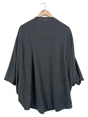 Vorschaubild 2 von Damen Strickjacke 3/4 Arm Grau Gr. 38 Meliert Oversized