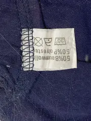 Vorschaubild 4 von Damen Bluse Blau Gr. 44/L Casual Basic Baumwolle Polyester