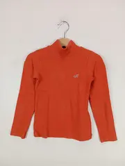 Vorschaubild 2 von Kinder Langarmshirt Gr. 104 Orange Casual Rippstrick Logo