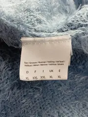 Vorschaubild 4 von JAKES Damen Pullover Blau Gr. 42/XL Flauschig Kurzarm Casual Nylon-Mix