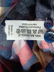 Vorschaubild 4 von Hemdbluse Damen Gr. 36/S Mehrfarbig Kariert Casual Langarm